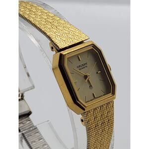 Orient Women's Vintage Rare Gold Tone Watch e458atg-40 bj (M)
